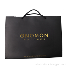 Shopping Paper Bag With Gold Foil